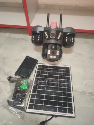 Triple Lens 4g Solar PTZ With Mounting Brackets