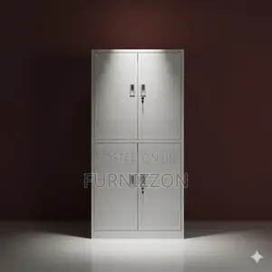 Modern Iron Locker With Glass Storage