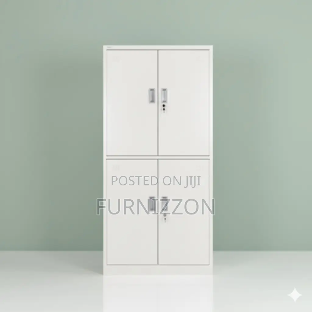 Modern Office Iron Locker With Glass Storage