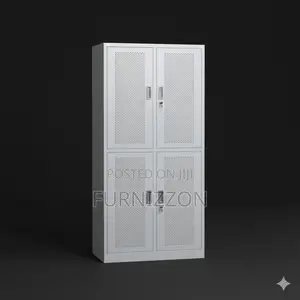 Contemporary Glass Storage Iron Locker