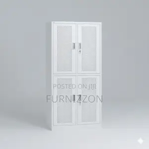 Modern Metal Locker With Glass Panels