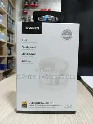 The Ugreen Hitune H6 Pro Hybrid Active Noise-Cancelling Earbuds.
