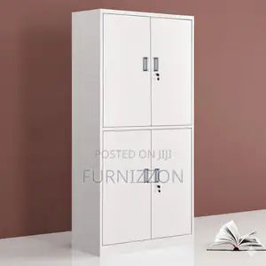 Four-Door Office Locker for Secure Storage
