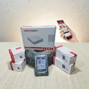 Hikvision 4 Turbo Hd 2mp 1080p Hd Home Security Complete System Kit