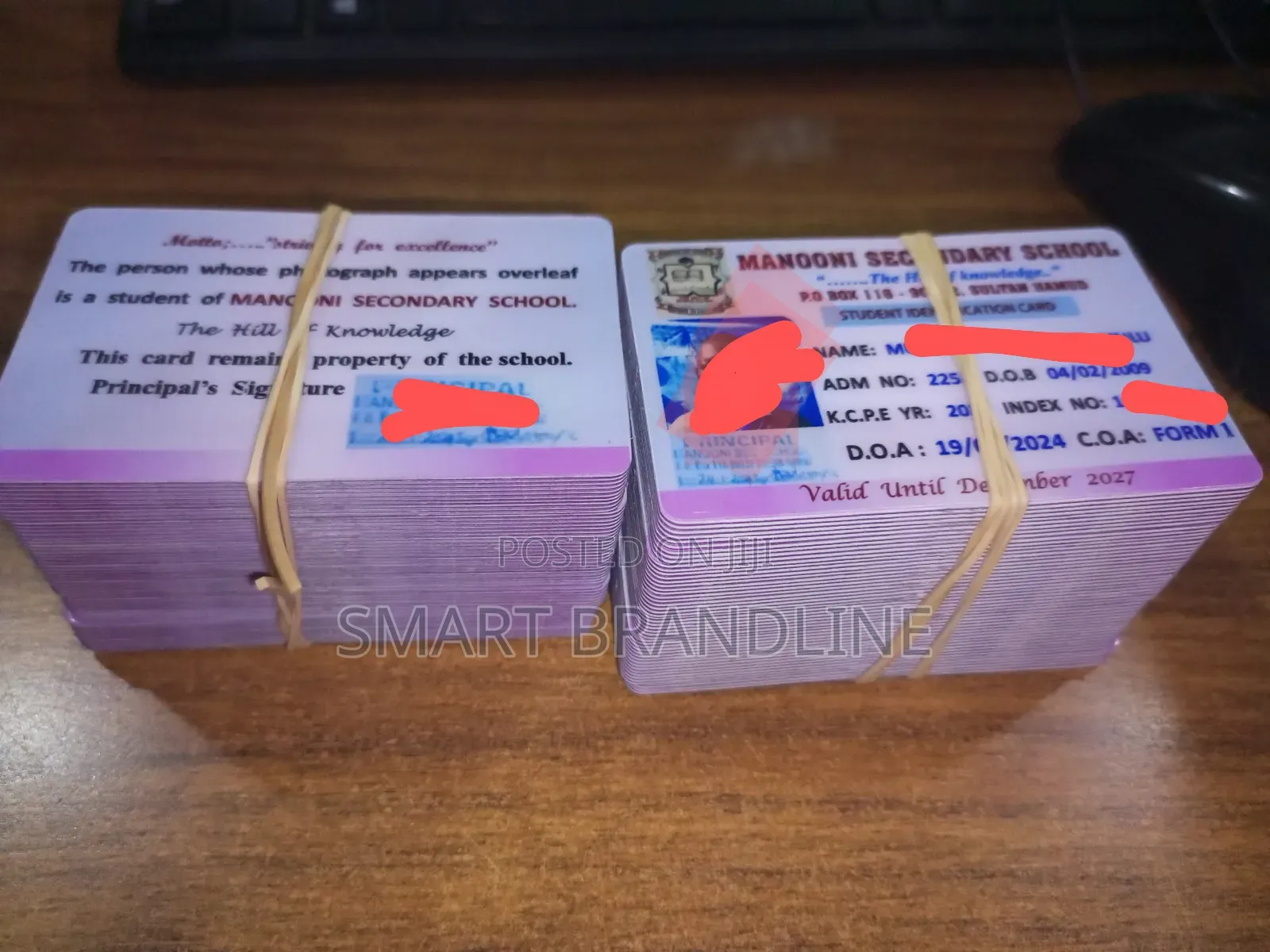 Students, Staff Membership Plastic Id Cards
