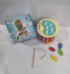 Wooden Magnetic Fishing and Shape-Sorting Toy