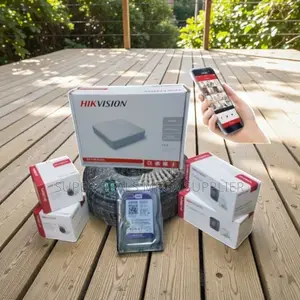 Hikvision 4 Turbo Hd CCTV Remote View Monitoring Complete System Kit