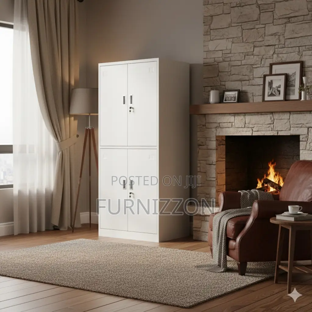Compact Four-Door Steel Office Locker