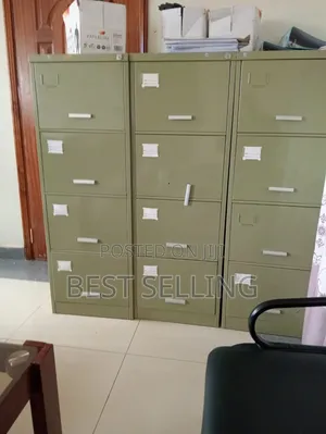 4 Door Green File Cabinet