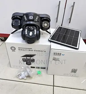 V380 4g Triple Lens Simcard Outdoor PTZ Camera With Night Vision