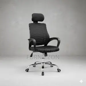 Home and Office Mesh Swivel Chair With Headrest