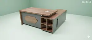 1.8m Corner Office Table With Solid MDF Counter Top
