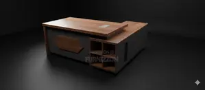 1.8m L-Shaped Solid MDF Office Desk for Workspaces