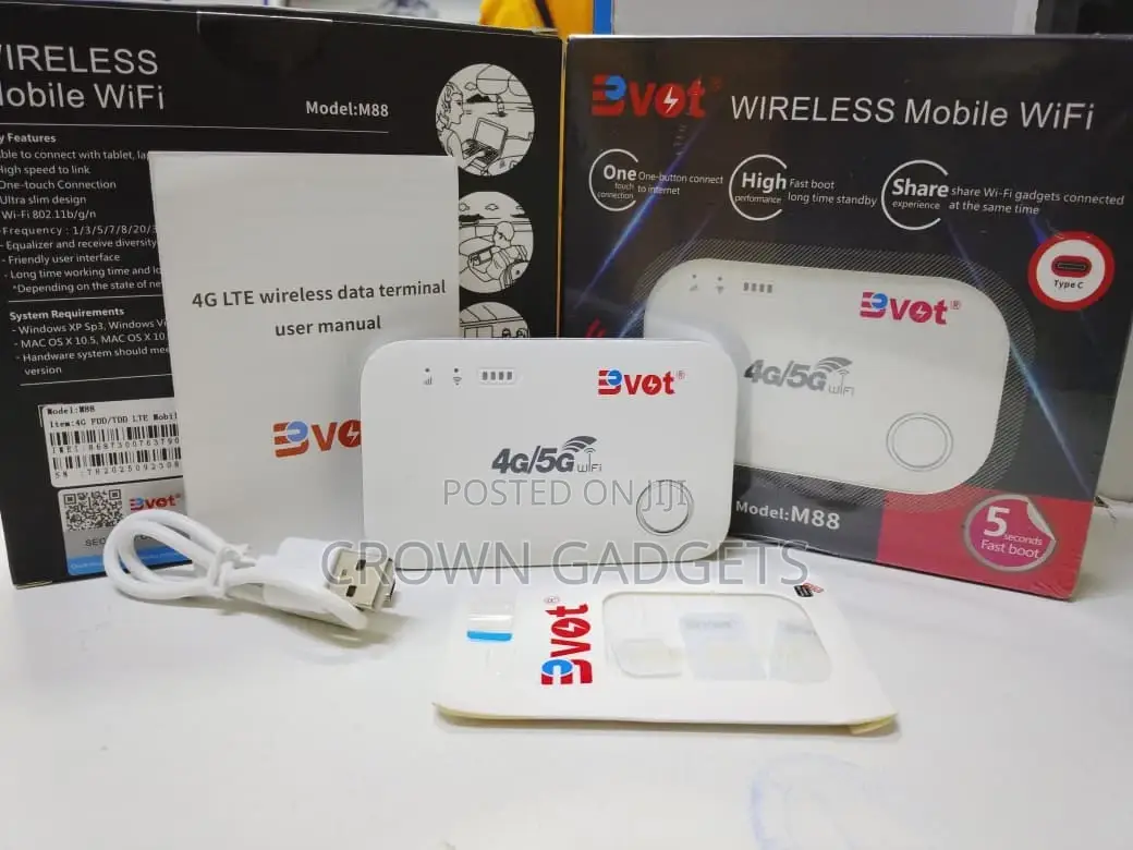 Bvot M88 Portable Wireless Router One-Button Connection