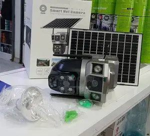 Dual Lens CCTV Camera 4g Solar Powered V380pro 3 Videos