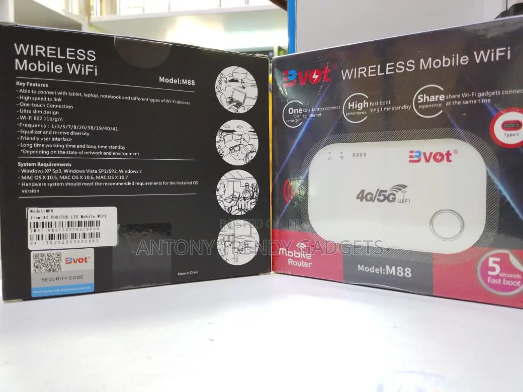 Bvot M88 Wireless Mobile Router Fast Boot One-button