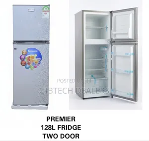 Premier 128l Double Door Refrigerator Fridge