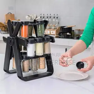 Restockedwindmill 18 Jar Rotating Spice Rack