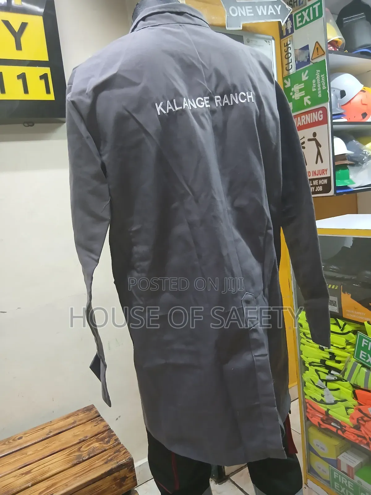 Dust Coat Plus Branding Embroidery Grey