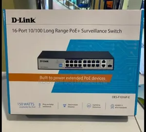 Dlink 16port Poe Switch Des-F1016p-E
