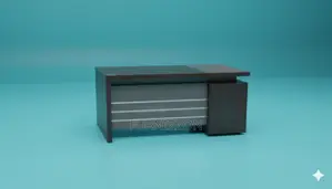 Durable 1.8m Wooden British Style Executive Desk