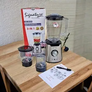 Signature 3 in 1 Blender With Grinder and Chopper for Daily Use