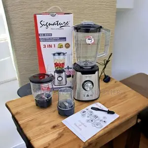 Durable Signature 3 in 1 Blender With Grinder and Chopper Appliance