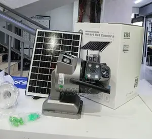 V380 Pro Solar Powered Camera PTZ Dual Lens Battery Solar Powered Cam