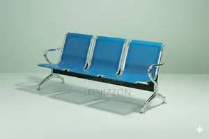 Office and Waiting Area Stainless Steel 3-Seate