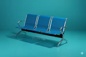 Minimalist Stainless Steel 3-Seater Bench