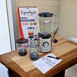 Signature 3 in 1 Blender With Grinder and Chopper Perfect for Mixing