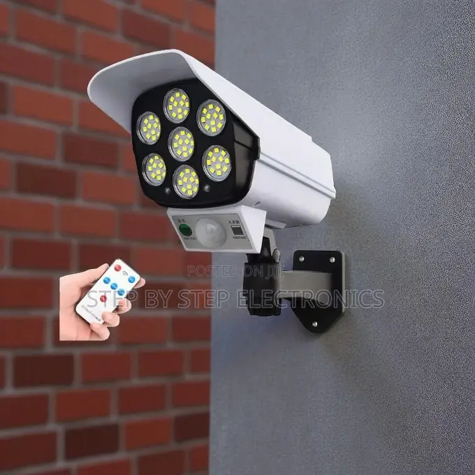 Wide Area Light Illumination Dummy Fake CCTV Camera Solar Light