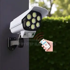 Home Security Dummy Fake CCTV Camera Motion Activated Solar Light
