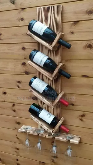 Pallet Wood Wine Rack $34