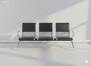 Office and Reception 3-Seater Padded Bench