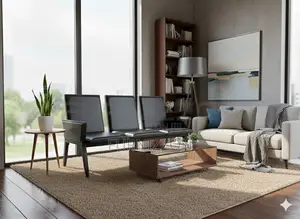 Professional 3-Seater Black Pu Bench
