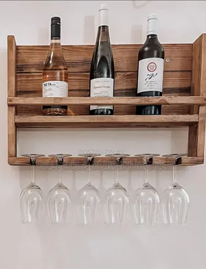 Pallet Wine & Glass Rack