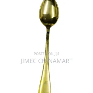 6pcs Gold Stainless Steel Table Spoons Set