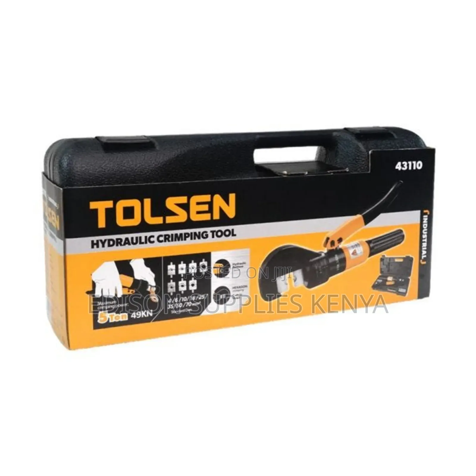 Tolsen Hydraulic Crimping Tool Hand Crimper Tool Cable Railing Kit 12"