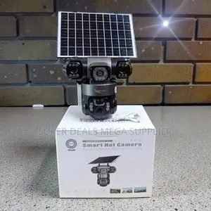 Pir Human Detection 12mp 4g PTZ Rotating Triple Lens Solar CCTV Camera