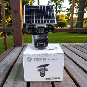 Night Vision Activated 4g PTZ Rotating Triple Lens Solar CCTV Camera