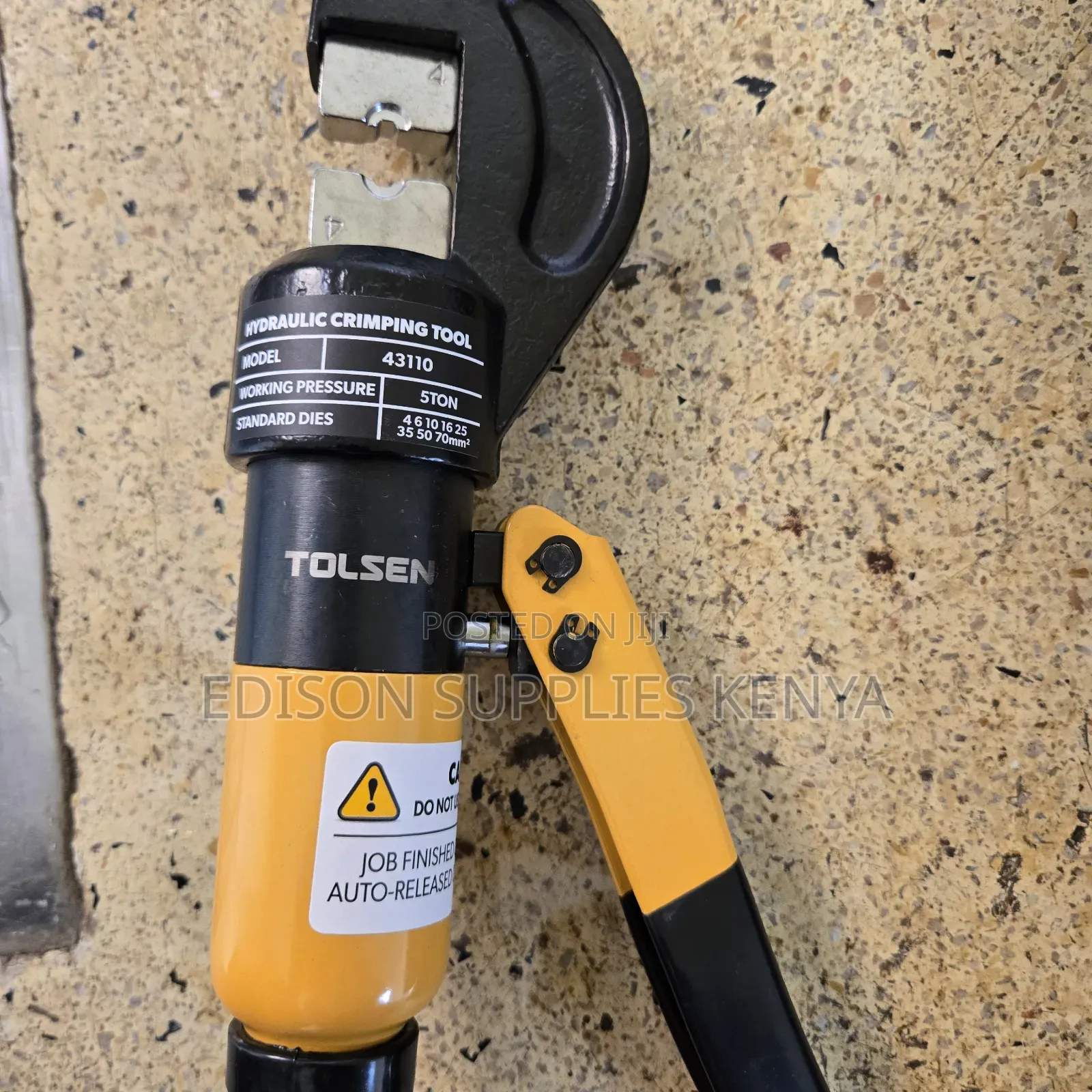 Tolsen Hydraulic Crimping Tool Hand Crimper Tool Cable Railing Kit 12"