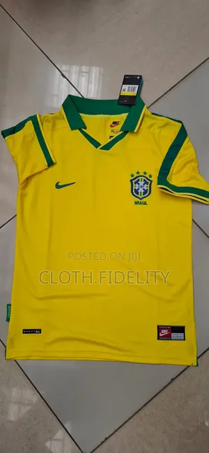 Brazil 1997 Home Retro Jersey.