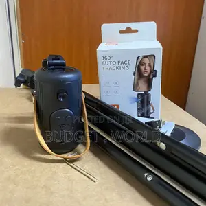Black 360° Rotation Body Phone Auto Face Tracking Tripod
