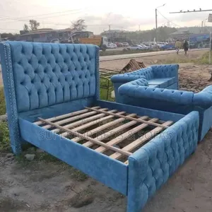 Upholstered Tufted 5 by 6 Bed