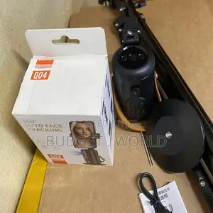 Black Mobilephone Holder 360°Rotation Ai Face Recognition Phone Tripod