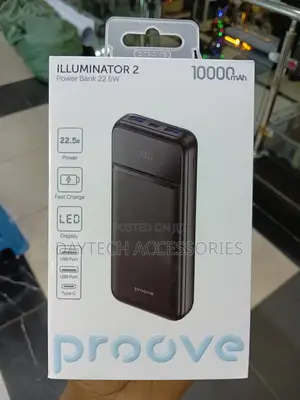 Proove Illuminator 2 10000mah 22.5w Black Power Bank