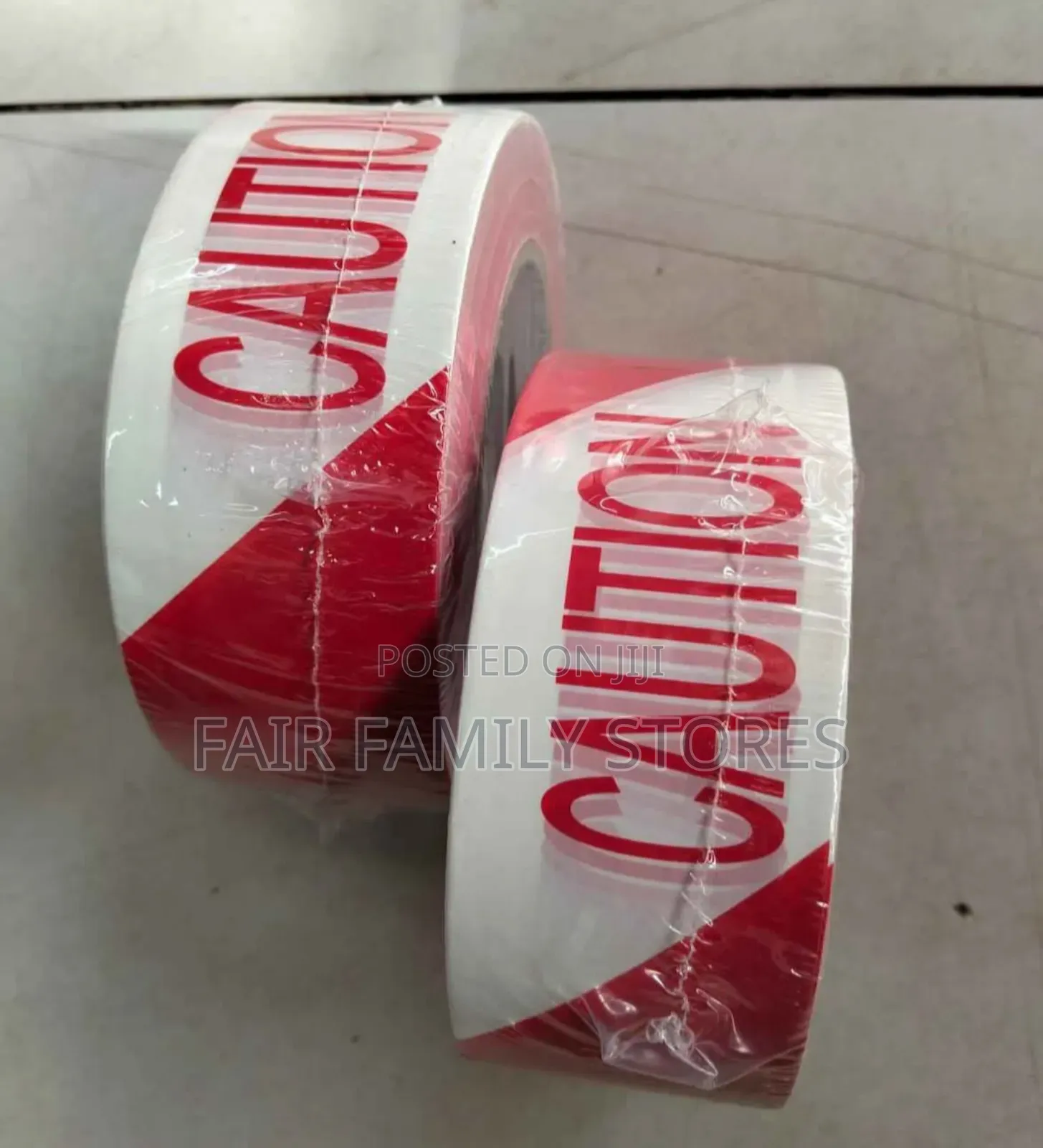 Red And White Wtriped Hazard Or Caution Tape.