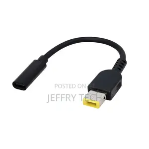 20cm 65w Pd Usb Type C Female to Square Power Charging Cable for Lenov