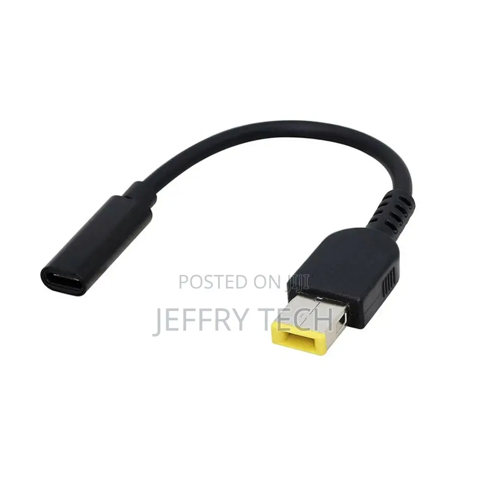 20cm 65w Pd Usb Type C Female to Square Power Charging Cable for Lenov